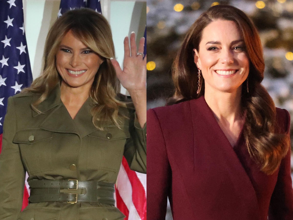fashion-expert-thinks-melania-trump-should-ditch-her-‘cold’-style-&-take-a-page-from-kate-middleton’s-wardrobe-–-yahoo-life