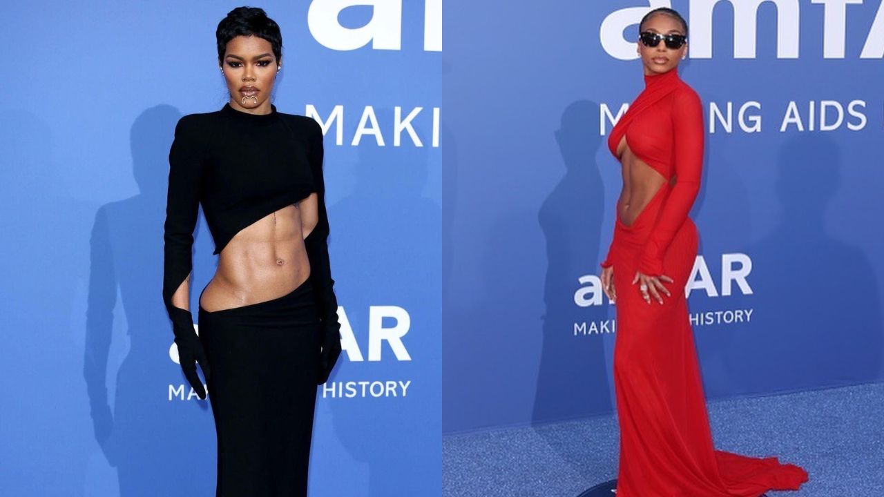 on-the-scene-at-the-amfar-awards:-teyana-taylor-and-lori-harvey-show-off-their-bomb-abs-in-monot-and-laquan-smith-plus-more