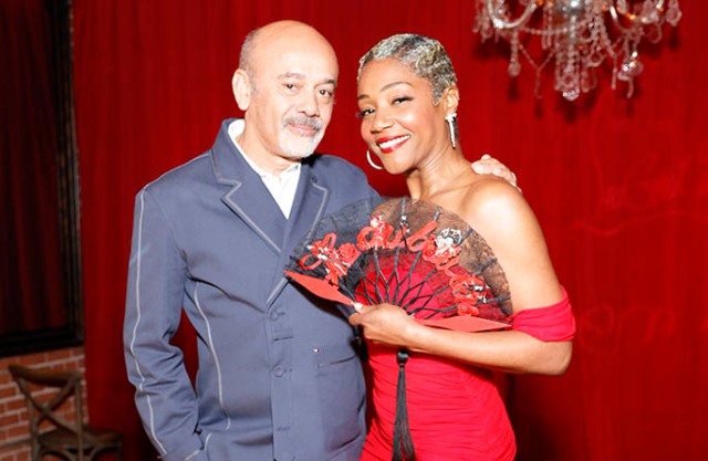 tiffany-haddish-goes-red-hot-in-ruched-dress-with-stilettos-at-christian-louboutin’s-‘flamencaba’-collection-launch-party