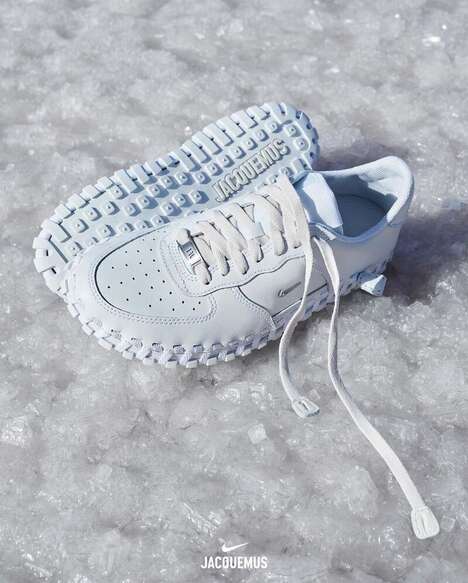 woven-midsole-sneakers-–-nike-and-jacquemus’-jf1-reimagines-the-iconic-air-force-1-style-(trendhunter.com)