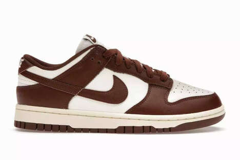 mocha-toned-low-cut-sneakers-–-nike-unveils-a-cacao-wow-colorway-of-the-dunk-low-sneakers-(trendhunter.com)
