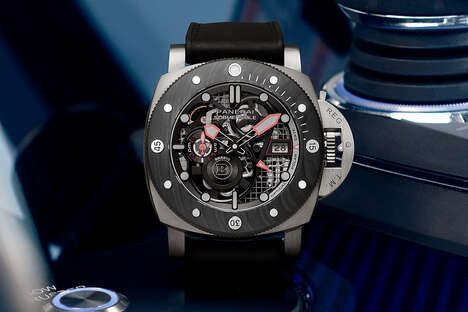 collaboration-titanium-timepieces-–-the-panerai-x-brabus-submersible-s-titanio-is-lightweight-(trendhunter.com)